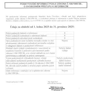 POSKYTOVÁNÍ INFORMACÍ 